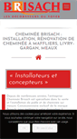 Mobile Screenshot of cheminee-brisach-idf.com